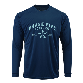 Long Sleeve Caption Navy Color